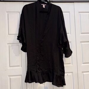 Victoria Secret Secret Black Robe M/L